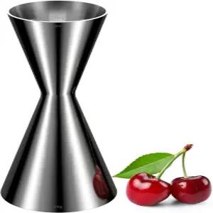 전문 바텐더 지거 두꺼운 18/8 스테인리스 스틸 일본 스타일 더블 레이저 에칭 측정 컬 립 디자인 없음