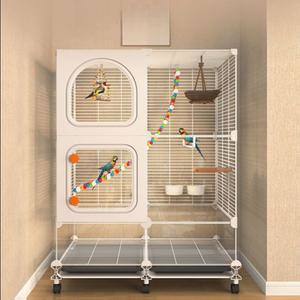 앵무새 놀이터 대형 스탠드 블랙 잉꼬 새장 키우기 나무 하늘다람쥐 다층 하우스