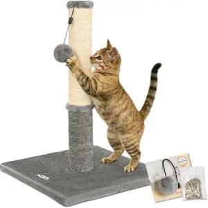 Happi N Pets 고양이 스크래처 실내묘용 스크래칭 포스트 삼줄 스크래치 포스트와 카펫 겸용 교체용 장난감