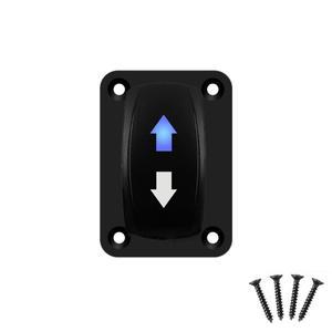 12V 자동차 보트 화살표 윈치 선형 액추에이터 용 극성 역방향 로커 스위치 3 웨이 순간 UP Down 고정 패널