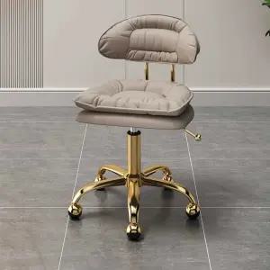 카운터 회전의자 미용실 베이지 높이조절 미용의자