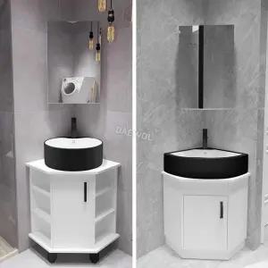 코너 세면대 세트 하부장 수납장 간이 개수대 코너세면대