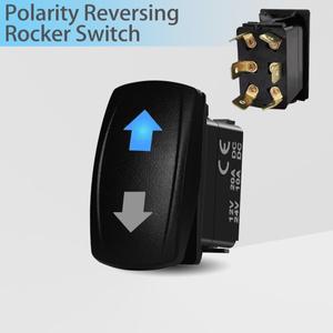 ARROWS 극성 반전 로커 스위치 12V 자동차 보트 3방향 순간 고정 위아래 원격 윈치 선형 액추에이터용