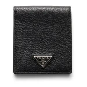 로고 플라크 그레인 가죽 반지갑 2MO513 2E54F0002