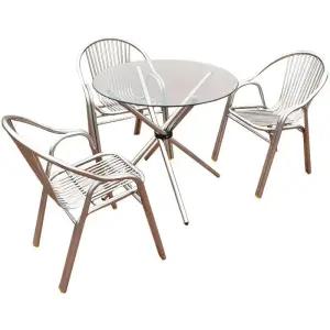 알루미늄의자 리조트 편의점 등받이 가벼운 커피숍 야외 수영장 펜션 야외용 발코니 테라스 카페