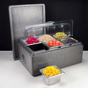 반찬 냉장고 김밥 가게 식당 토핑 셀프바 미니