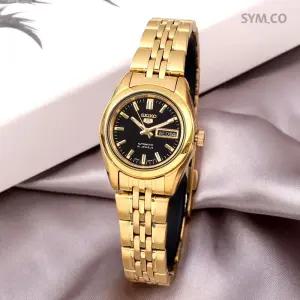5 SYMA40K1 블랙다이얼 골드톤 라운드 오토매틱 여자 메탈 시계 d