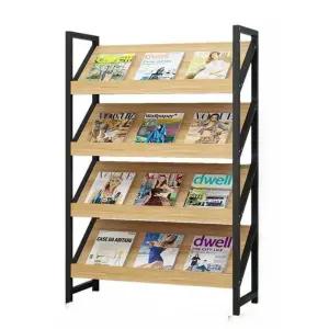 카다로그 진열대 책장 팜플렛 매거진랙 신문 블랙