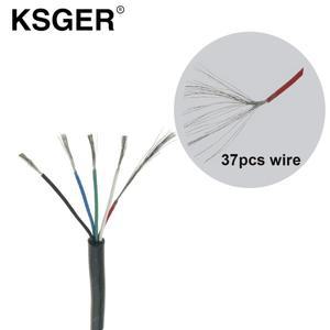 KSGER-소프트 5 코어 실리콘 와이어  T12 STM32 STC OLED 전기 납땜 인두 핸들 스테이션