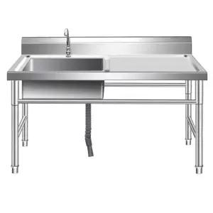 간이 싱크대 주방 왼쪽 80x45x80 개수대 선반 조리대 스테인리스