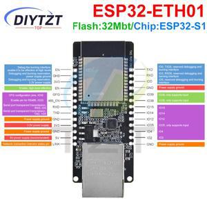 WT32-ETH01 ESP32 무선 모듈 보드 내장형 직렬 포트 네트워킹 이더넷 Bluetooth 호환 WIFI 콤보 게이트웨이