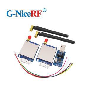 NiceRF- 2 개/몫 SV651 433MHz TTL 인터페이스 500mW 27dBm 무선 트랜시버 모듈 키트
