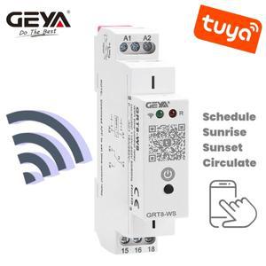 GEYA GRT8-WS WiFi 시간 제어 릴레이 TUYA 스위치 스마트 홈 원격 16A AC/DC110-240V