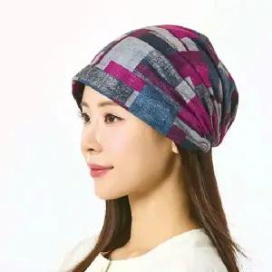 #넬]국산 사각 격자 패턴 비니