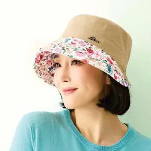 #넬]국산 플라워챙 롤업 벨크로 보닛햇