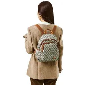 (베)쌈지]자카드 로고 스티치 백팩