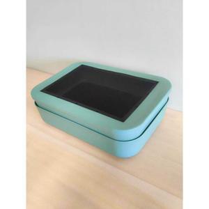 사육장 먹이용 파충류 곤충 번식 상자 집 1 박스 연두(25x18x9) 작은