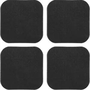 바닥 보호를 위한 4Pcs 러닝머신 매트 쿨러너 고밀도 장비 패드 소음 감소 세탁기 문구 자전거용 방진 고무