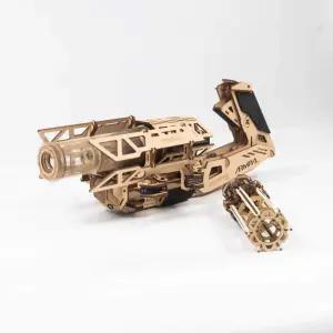 나무 조립 장난감 완구 입체 나무조립 기관총 변형기계