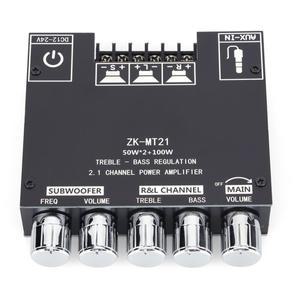 2.1 채널 블루투스 호환 오디오 전력 증폭기 보드 50Wx2+100W 모듈 스피커용