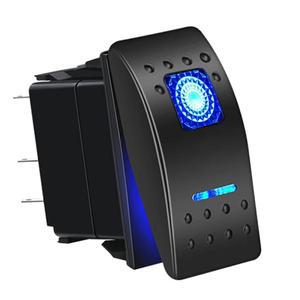 12V 24V 방수 해양 보트 로커 스위치 토글 5 핀 SPST ON-Off 12V/20A 24V/10A 자동차 트럭 대 한 LED 빛