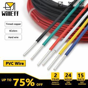 경질 와이어 주석 도금 구리 케이블 PVC 전원 단심 전기 연장 LED 전자 16 18 20 22 24 26 AWG