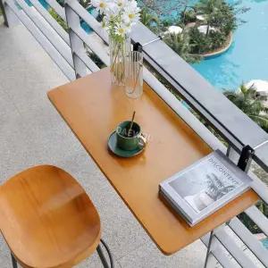 베란다 난간 테이블 옥상 접이식 베란다카페 걸이