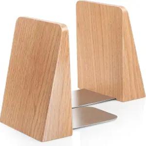 DRELIFAM 레드 오크 책 무거운 책을 보관할 수 있는 선반 장식용 핸드메이드 끝 (레드 스몰)