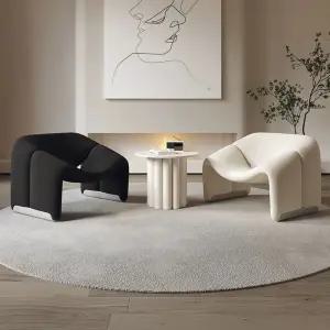 북유럽 쉘체어 거실 디자인 소파 카페 가죽 라운지