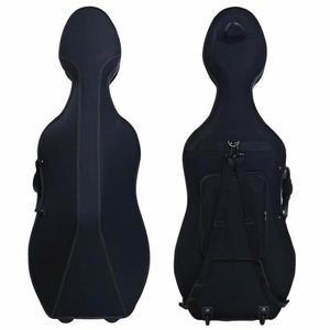 첼로 가방 바퀴 달린 휴대용 1/2 4/4 이동식 3/4 수화물 1/4 백팩 블랙 케이스
