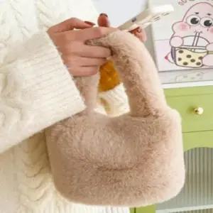 퍼 여성 겨울 미니 버킷백 보들보들 3컬러 소프트