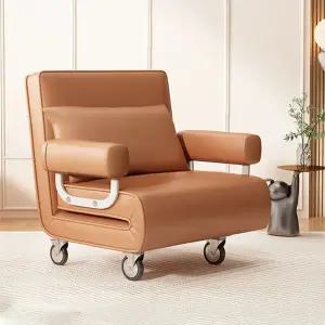리클라이너 소파 1인용 이동식 접는 바퀴 소파베드