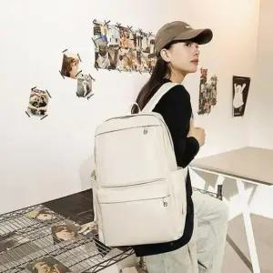 레더 백팩 캐주얼 대용량 무지 가방