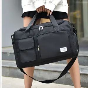 남여공용 신발 분리 보관 여행 스포츠가방 보스턴가방 태슬사각숄더백 남녀공용가방