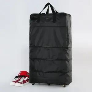 블랙- 대용량 수납 이민 가방 3단확장 해외 여행 이민가방 해외여행가방 해외유학용가방