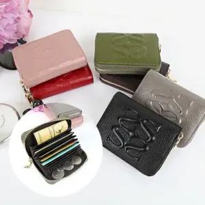 넉넉한 카드수납 명함지갑 소가죽 분실방지 교통카드 여자카드지갑 남자카드지갑