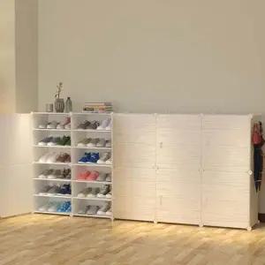 [무료배송] DIY 원목무늬 도어 신발장 신발정리대 (204x94cm)