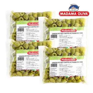 [보라티알] (냉장)마다마 냉장 피티드 그린 카스텔베트라노 올리브 800g(고형량 400g) x 4개