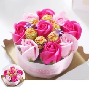 화이트데이 스페셜데이 사탕케이크 장미케이크 사탕꽃다발 1박스