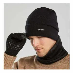 크리스 넥워머 비니모자세트(블랙) 남여공용 방한모자