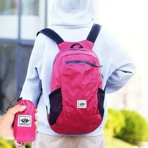 여행용백팩 여행백팩 배낭 핑크 접이식 백팩 가방 여행 운동