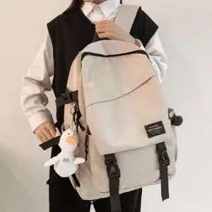 사선 포켓 버클 키링 남녀공용 백팩 생활방수 책가방