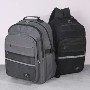 앞 메쉬 포켓 데일리백팩 캐리어결합 여행용 등교가방