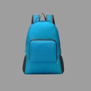 블루 트래블 백팩 폴딩백팩 접이식 간편한 보조가방 여행용가방