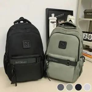 남여공용 입체N로고 포인트 수납력 좋은 데일리 백팩