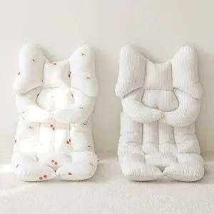 [루나스토리]사계절 양면 유모차라이너 목쿠션 세트 신생아 아기 유모차 시트 패드