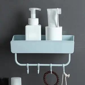 ( )부착식 수건걸이 욕실선반(스카이) 무타공 화장실선반