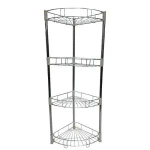 ( )대형 욕실 코너선반 화장실 정리선반 4단