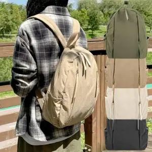 데일리 편안한 투라인 지퍼 포인트 캐주얼 여성 백팩