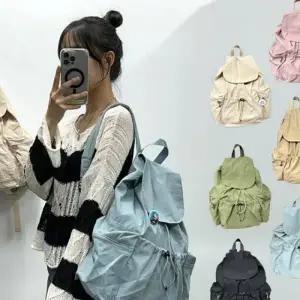 백팩 나일론 데일리 가벼운 포켓 캐주얼 패션